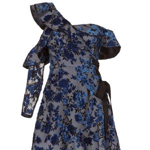 Self Portrait Eyelet Wrap Mini Dress